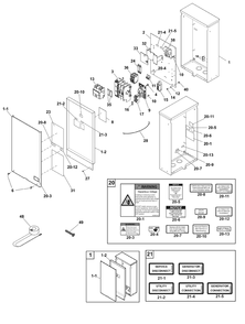 Part Location Diagram of 705956 Briggs and Stratton Door